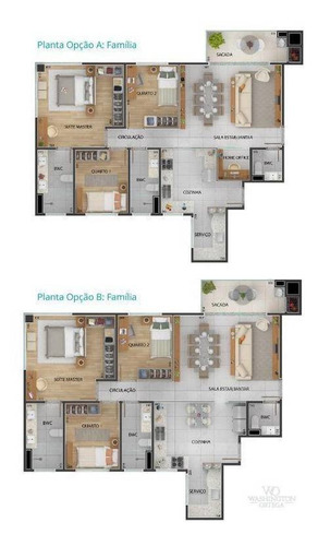 Imagem 26 de 30 de Apartamento À Venda, 103 M² Por R$ 804.000,00 - Centro - São José Dos Pinhais/pr - Ap0714