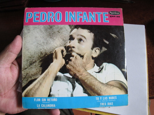 Vinil 45 Rpm Flor Sin Retoño Pedro Infante Peerless 1970´s.