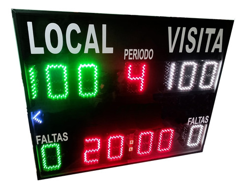 Marcador Deportivo Electrónico Básquetbol Tablero Score Time