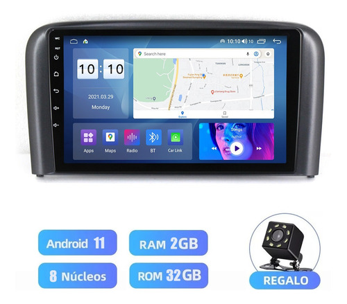 Para Volvo S80 1998-2006 Cámara Gps Carplay Estéreo 2+32g