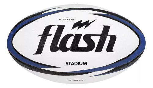Pelota De Rugby  N 3  Flash  Stadium 3   De Cuero Artificial  Color Marino/negro
