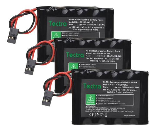 Batería Nimh Rc De 6v Y 2100mah Con Conector