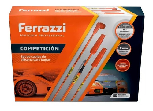 Cables De Bujia Competición Ferrazzi 9mm Fiat Motor Tipo