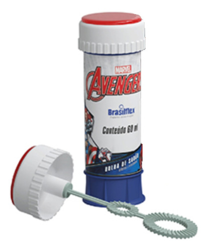 Bolha De Sabão Avengers Perfumada Com Joguinho 60ml