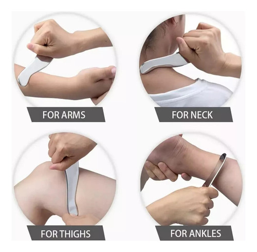 Herramientas Gua Sha, Herramienta De Masaje Raspado Acero In