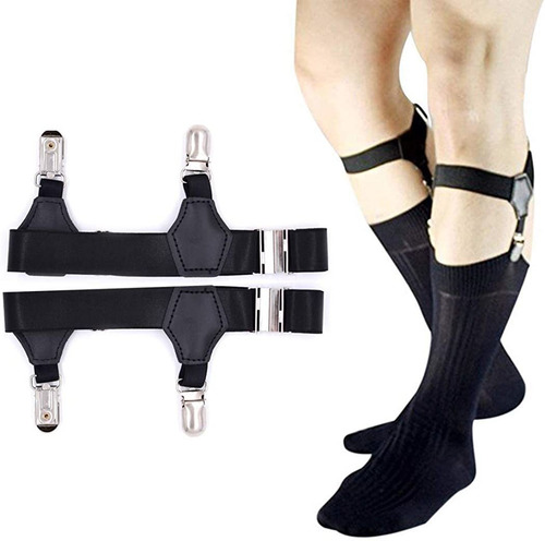 Phanping Sujeta Calcetines, Ajustable, Con Clips, 1 Par