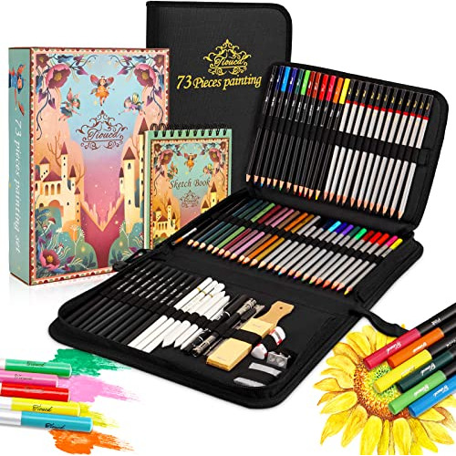 73 Piezas Kit De Dibujo  Juego De Arte Profesional L...