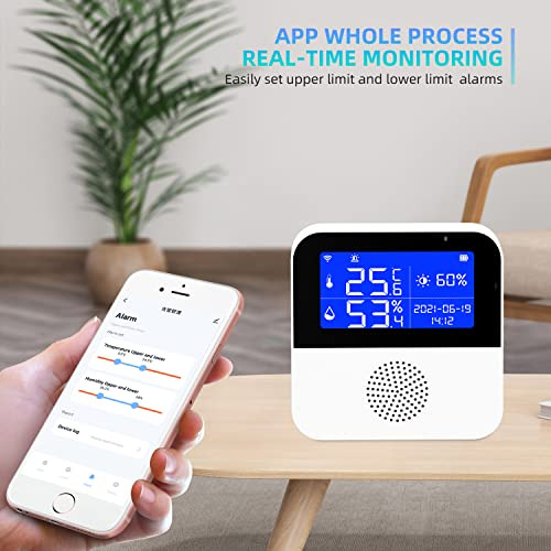 Sensor De Temperatura Y Humedad Inteligente Tuya Wifi (...