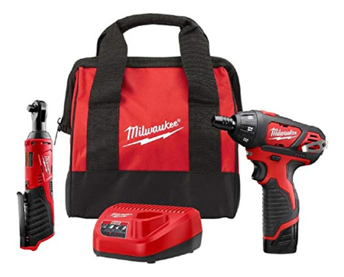 Milwaukee M12, 12 Voltios, Iones De Litio, Inalámbrico, 3/8 