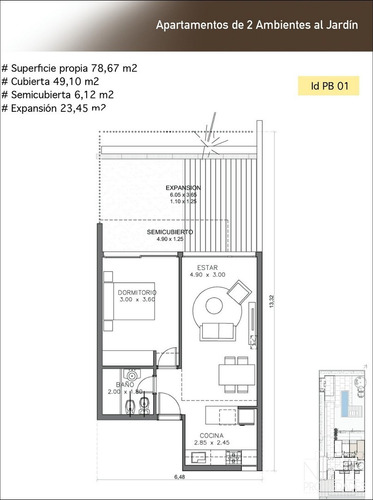 Imagen 4 de 12 de 2 Ambientes En Venta - Residencias Olavarria - Ref: 1355