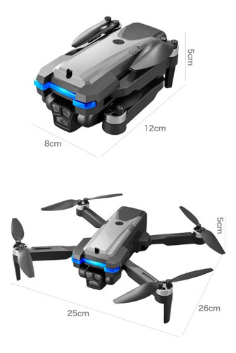 Drone S8s Pro Max Motor Brushless Camera Hd 4k 2 Baterias D