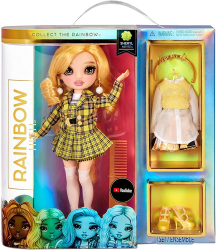 Imagem 1 de 5 de Rainbow High Series 3 Sheryl Meyer Fashion Yellow Marigold
