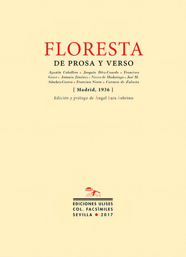 Floresta De Prosa Y Verso, De Varios Autores. Editorial Ulises, Tapa Blanda En Español