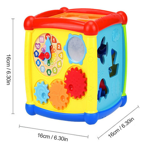 Juego De Juguetes Didácticos Para Bebés 6 En 1 Con Sonido De