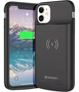 Newdery Funda De Batería Para iPhone Qi Compatible Con Carg