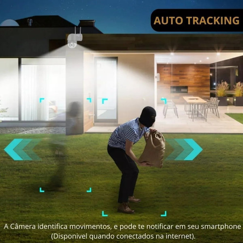 Câmera Ip A8 1080p Wifi Hd Externa Visão Noturna Impermeável