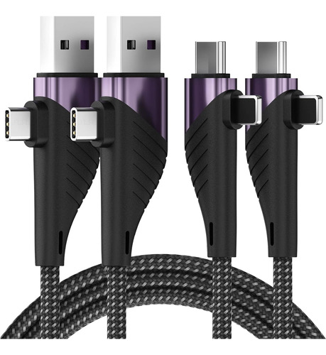 Cable De Carga Ultrarrapida Usb C, Cable Trenzado De Nylo...