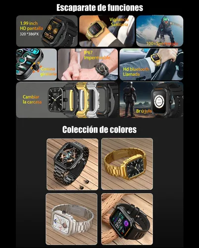 Smart Watch Mobulaa Tw22 Bisel X2 Pulso X2 Elegancia