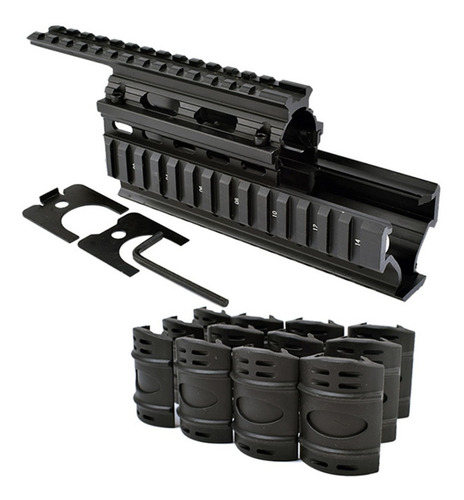 Guardamano Enfriador Ak47 Cuerno De Chivo Aluminio Picatinny