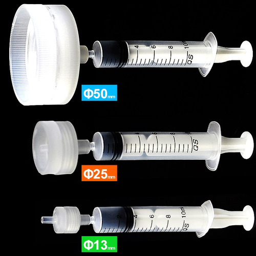 Plastic Clear Reusable Syringe Filter 50mm ,1pcs