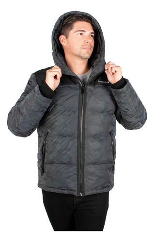 Chamarra Para Hombre Capitonada Con Gorro Fijo Greenlander