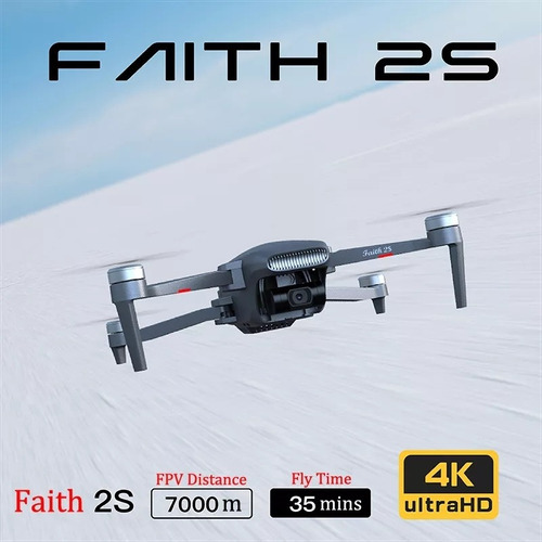 Drone C-Fly C-FLY 2S Faith 2s C-FLY FAITH 2S con cámara 4K plateado 5GHz 1 batería