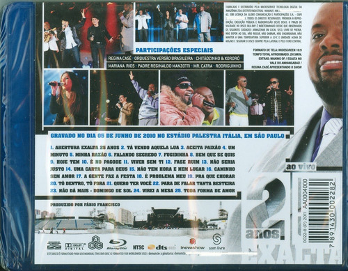 Imagem 2 de 2 de Blu-ray Exalta Samba - 25 Anos