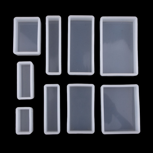 Molde De Resina De Silicona Rectangular / Cuadrado De 11