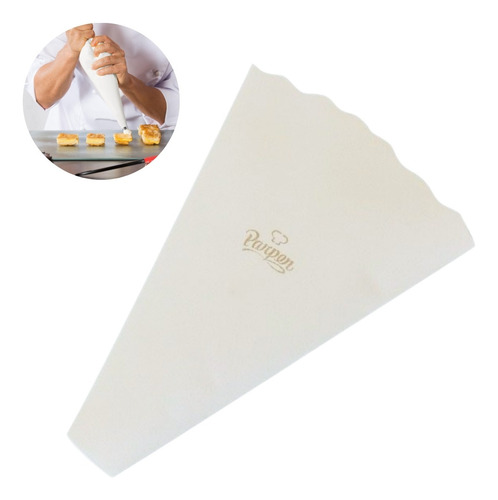 Manga De Tela Plastificada N°5 40 Cm Parpen Blanco