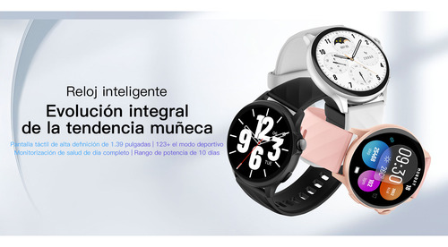 Reloj Inteligente Mujer Hombre Bluetooth Llamada Smartwatch