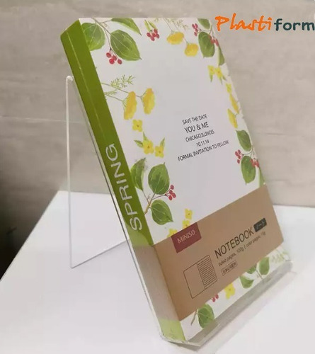 Imagen 3 de 10 de Exhibidor Acrílico Portalibro Libros Soporte Tablet