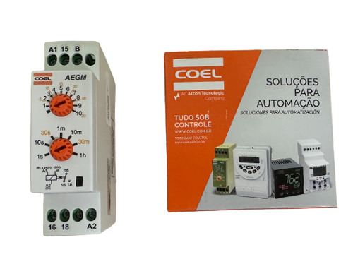 Rele Temporizador Coel 1s-60min Pulso Retardo 94-242v 24v