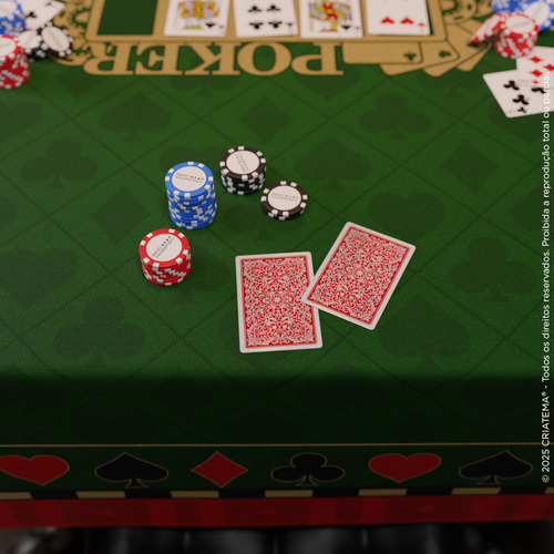 Toalha De Mesa P/ Jogar Baralho, Poker E Truco - Serve Em Mesa Quadrada 4 Lugares 1,50x1,50 Aveludada