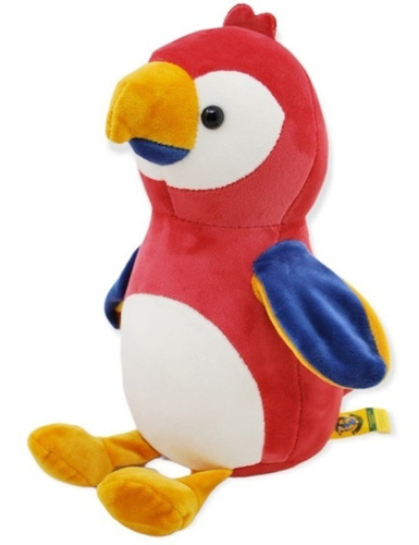 Peluche Perico Loro Rojo Regalo Bebe Niño Niña Amistad Amor