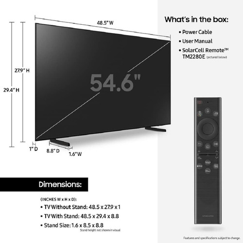 Samsung 55 Clase 4k (2160p) Smart Qled Tv Qn55q60bdfxza (Reacondicionado)