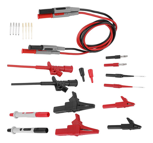 Test Lead Probe 4mm Banana Plug Multímetro Eletrônico Multi