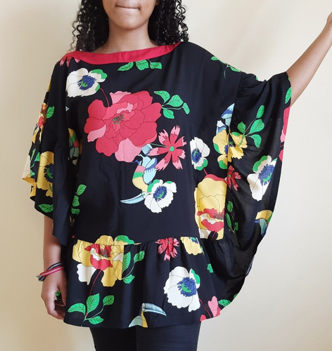 Imagem 2 de 8 de Blusa Túnica Feminina Tecido Catiane
