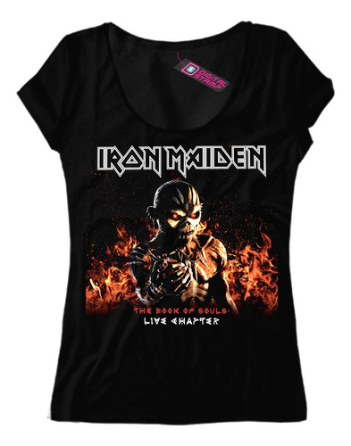 Remera Mujer Iron Maiden The Book Of Souls T846 Dtg Premium