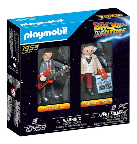 Brinquedo Playmobil Marty Mcfly E Dr Emmett Brown Sunny 1589