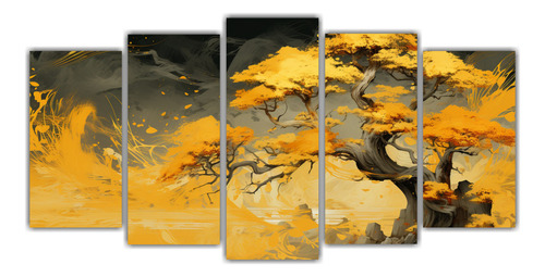 200x100cm Cuadro Pintura Decorativa Árbol De Ciprés En Ama