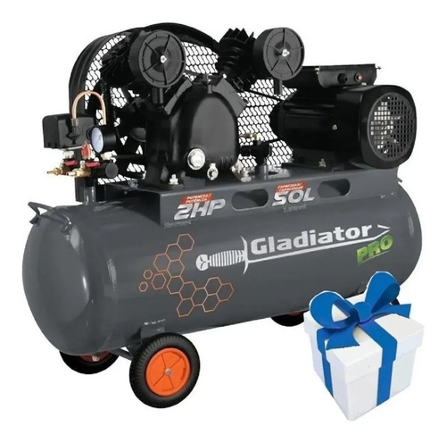 Compresor 50 Litros 2 Hp Ce750 Gladiator Pro Gtia 1 Año! Tyt