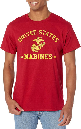 Playera De Manga Corta Del Cuerpo De Marines De Estados...