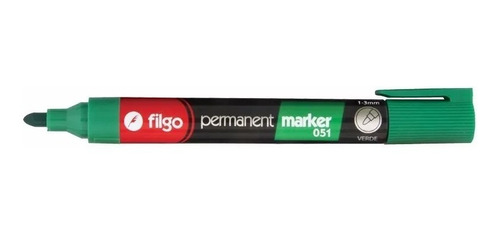Imagen 4 de 4 de Marcador Permanente Filgo 050 Punta Biselada Pack X10