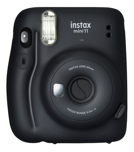 Imagen 2 de 10 de Camara Instantanea Instax Mini 11 Gris Charcoal Rollo