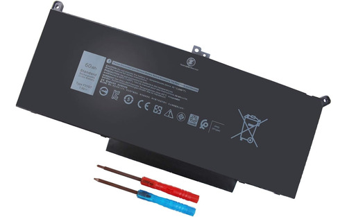 Bateria 60wh F3ygt Dell Latitude 12 7000 7280 7290; 13 7000 