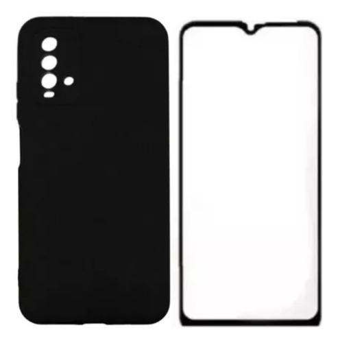 Capa Capinha Premium + Película 3d Para Redmi 9t 6.53