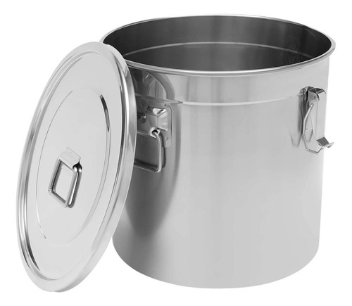 L Cubo De Acero Inoxidable, Contenedor De Granos De 6 L