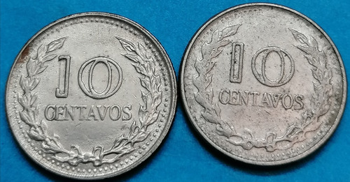 Colombia Variedad 10 Centavos 1971 (mirar El 1 De 10 Centavo