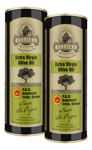 Ellora Farms, Aceite De Oliva Virgen Extra Griego, Dop Singl