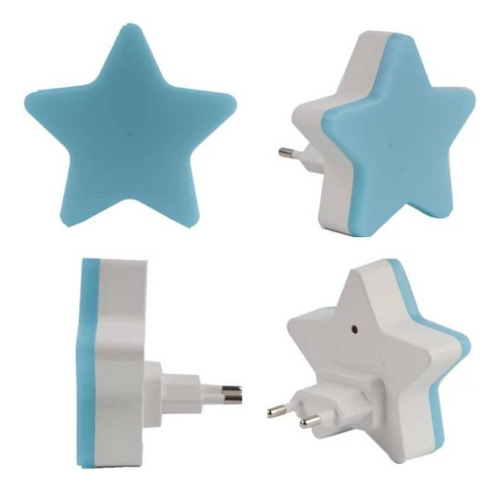 Lampara De Noche Espanta Cuco Luz Led Forma Estrella Niños